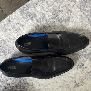 Johnston & Murphy Classic Black Leather Loafers